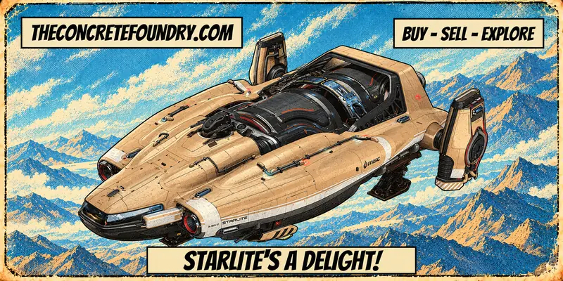 Poster illustration of the Starlite Concierge Mojave Paint