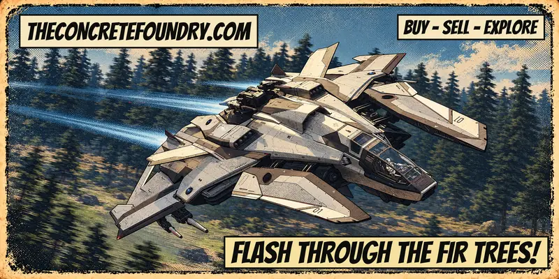 Poster illustration of the F8C Lightning